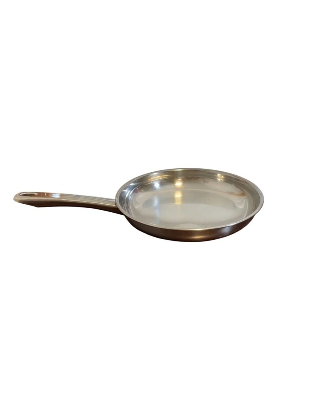 Vintage Sears Range Craft 8" Skillet Frying Pan Stainless Steel All Metal Handle